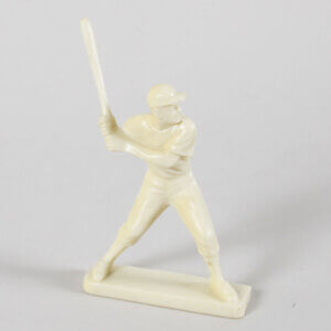 VINTAGE 1950's ORIGINAL HARTLAND UNPAINTED WHITE PLASTIC MINOR LEAGUER SCARCE!