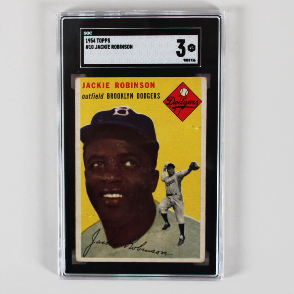 1954 Topps Baseball #10 Jackie Robinson SGC 3 VG