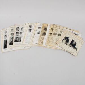 1916-1940s American Criminal Mug Shots, Fingerprint File Cards Various States Lot (63) Different