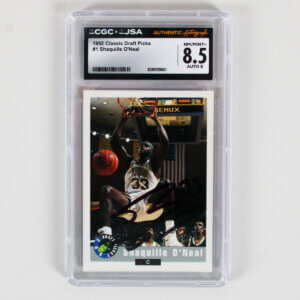 1992 Classic Draft Picks Shaquille O’Neal Signed Graded Rookie Card #1 Auto JSA CGC 8.5