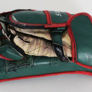 Derek Gustafson Game-Used Hockey Blocker Houston Aeros - COA