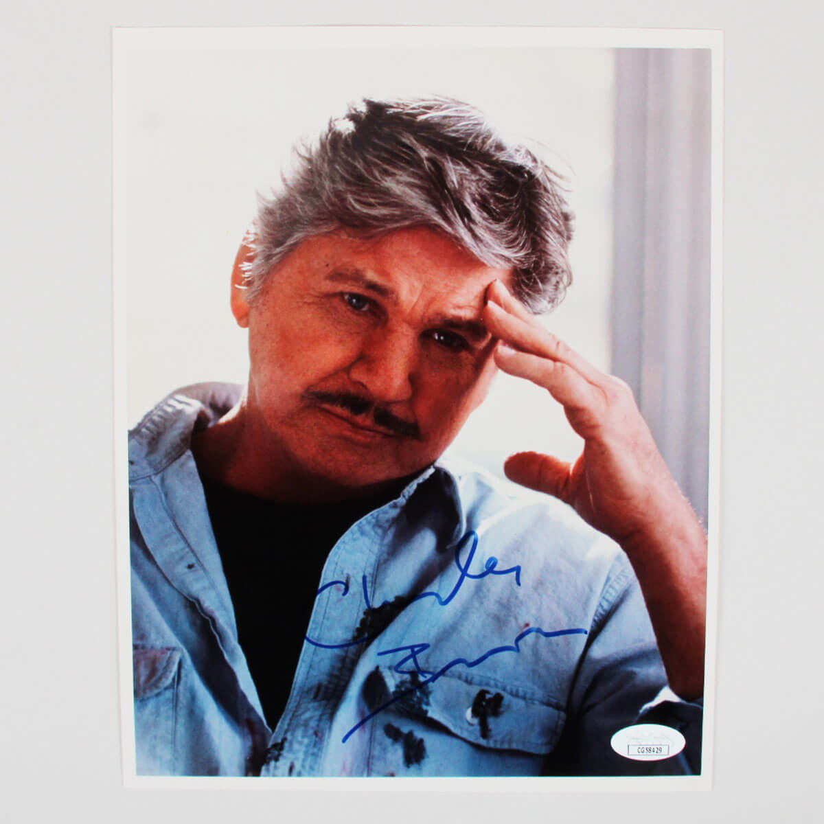 Charles Bronson Signed Photo 8x10 - COA JSA