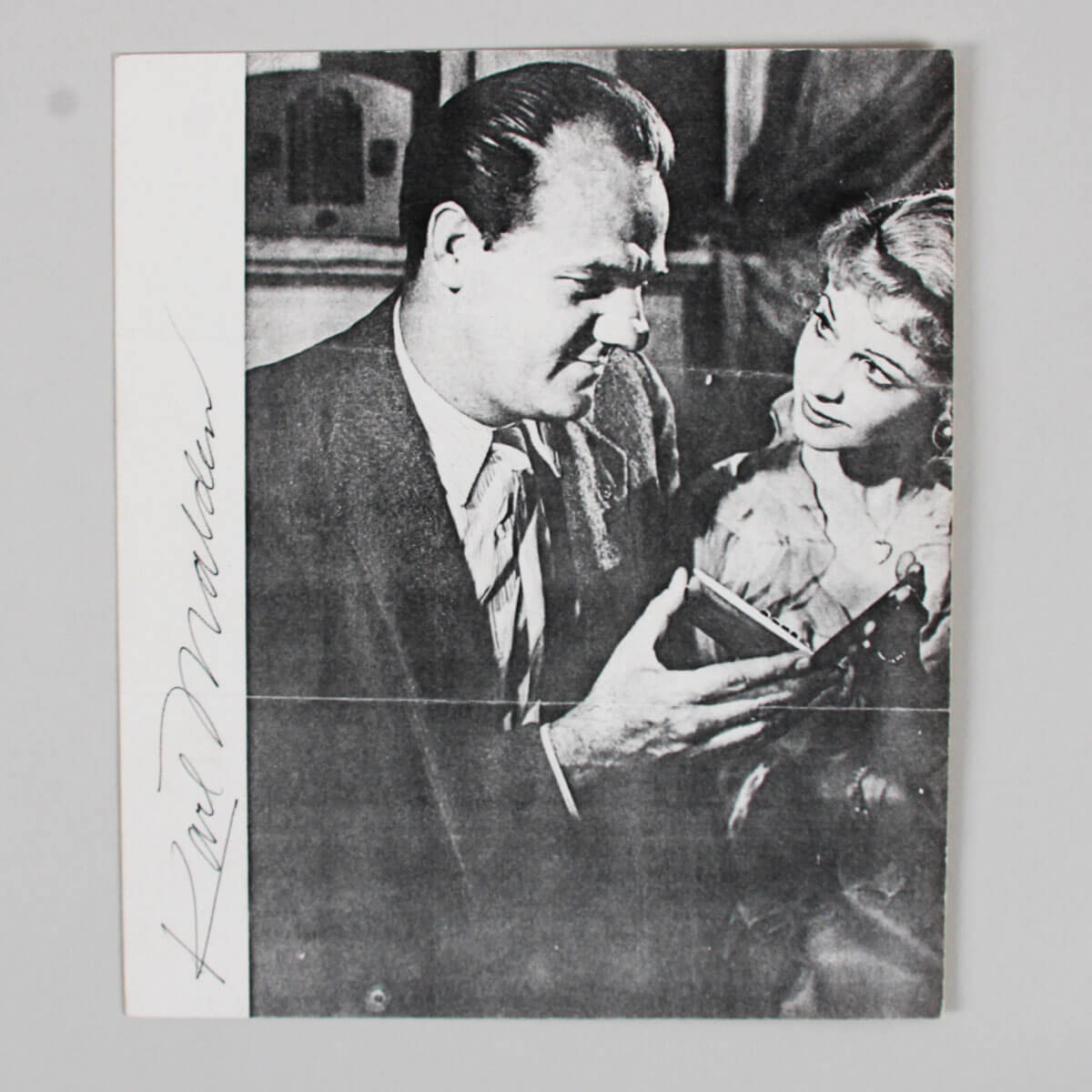 Karl Malden Signed Photo 6x8 - COA JSA