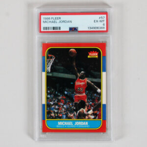1986-87 Fleer #57 Michael Jordan Rookie Card RC PSA 6  Just Graded!