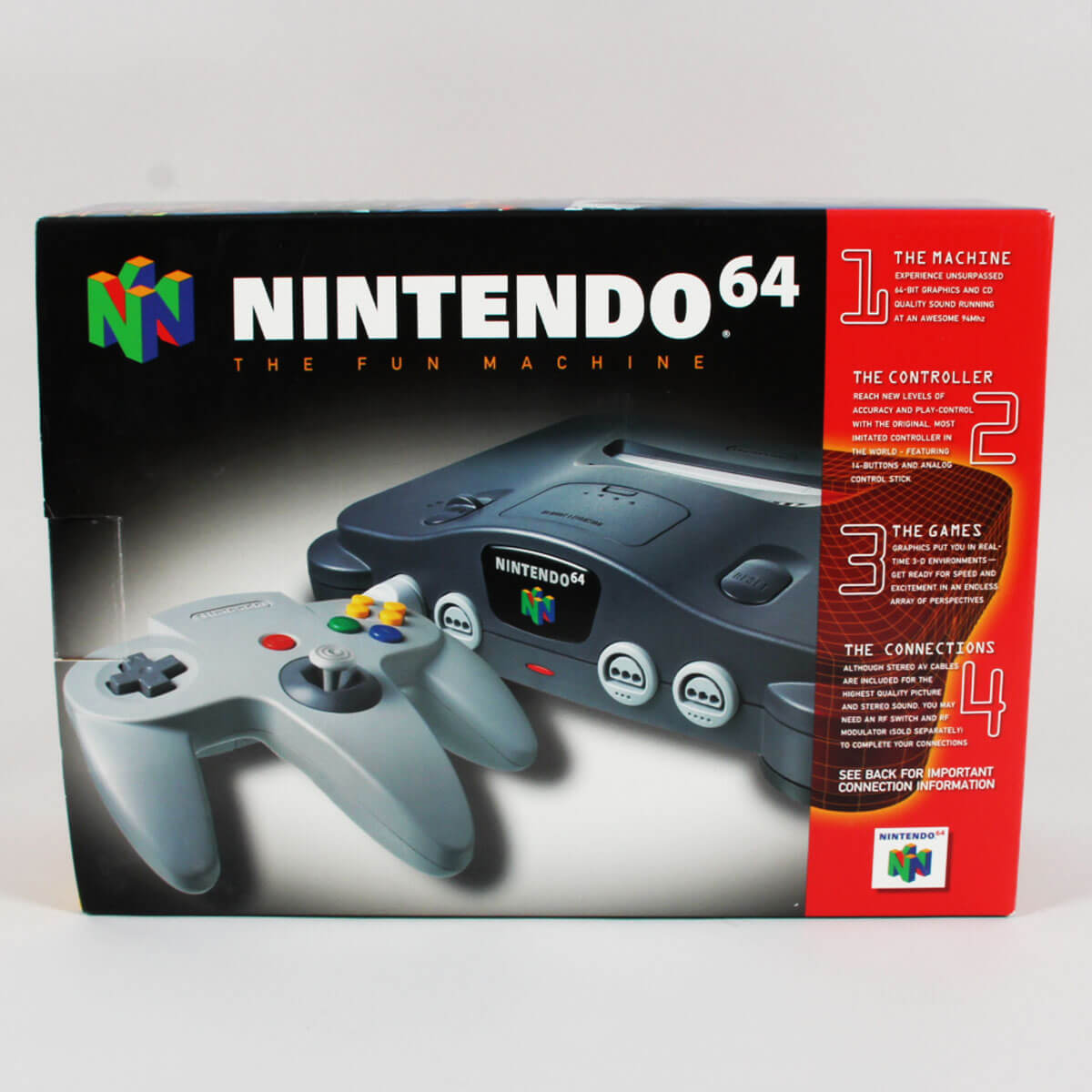 Nintendo 64 N64 Console Complete In Box c. 1998