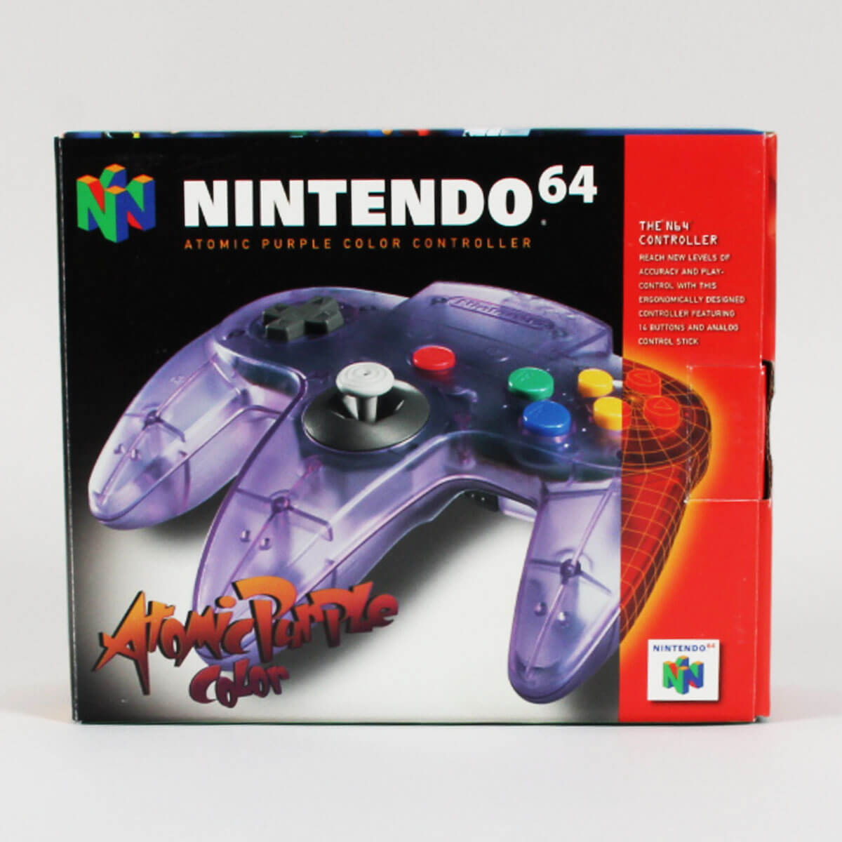 Purple Atomic Controller Nintendo N64 new in box. 1996 Great Condition.