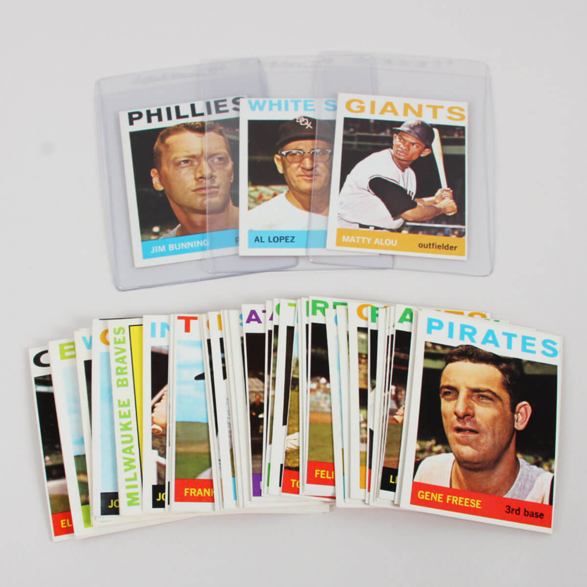 1964 Topps baseball Lot of 45 Cards Vg/Ex-Ex