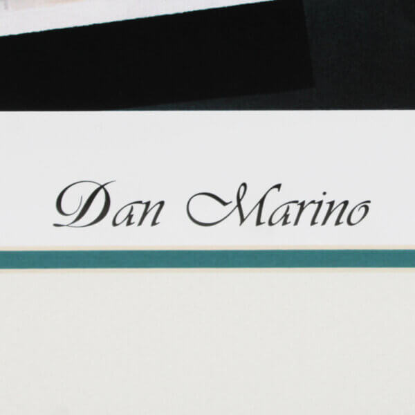 Dan Marino Signed Lithograph Display Dolphins - COA Player