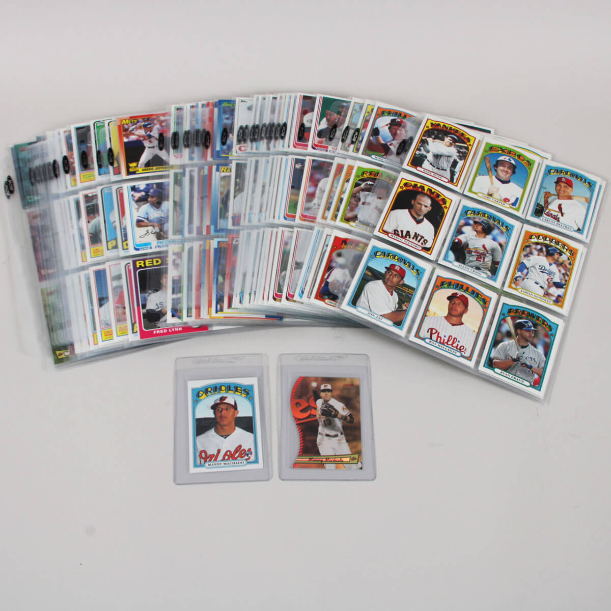 2013 Topps Archives Baseball Card Complete Set (371) Incl. Stadium Club Triumvirate Set, Manny Machado Rookie RC