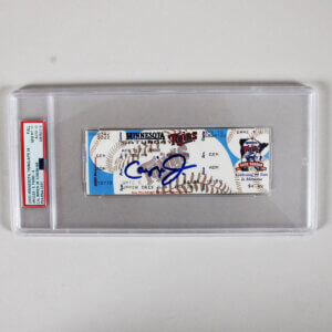 2000 Cal Ripken Jr Signed 3000th Hit Full Ticket PSA 10 Gem Mint w/ PSA 10 Autograph!