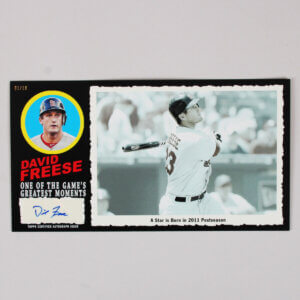 David Freese Signed 2013 Topps Archives Baseball 1971 Greatest Moments Autographs Box Loader Topper Card 1/10