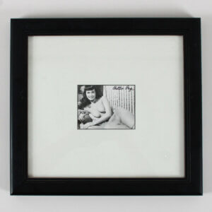 Bettie Page Signed Photo Display - COA JSA