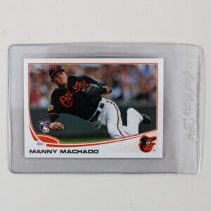 Manny Machado Rookie Card 2013 Topps Baseball Super Short Print Variation Black Jersey Fielding #270 SSP RC