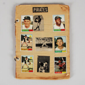 1960s Baseball Scrapbook w/ 117 Topps Cards 1960-1961 Stars, HOF