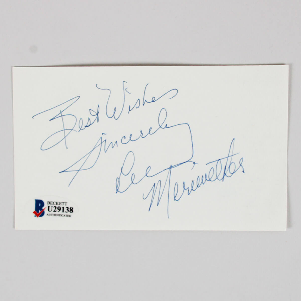 Burt Young Signed Photo Cut COA JSA