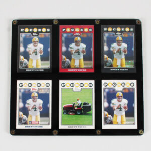 Brett Favre 2008 Topps Football Card Lot (6) Incl. Chrome Red Refractor 13/25, Riding Tractor Super Short Print SSP, No Name Error etc.