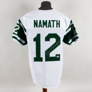 Joe Namath Autographed Signed Custom New York Jets Jersey White NFL HOF COA JSA