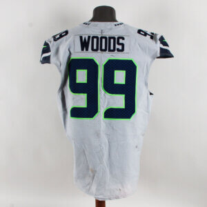 Al Woods Game Worn Jersey Seahawks 2022 - COA 100% Authentic Team