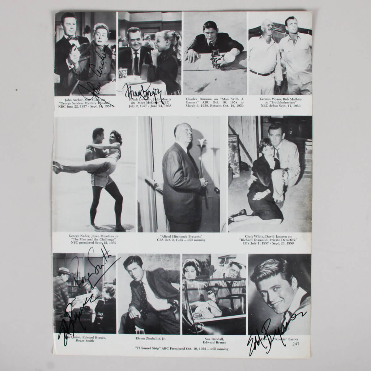 John Archer + Others Signed Autographed Magazine Page COA JSA