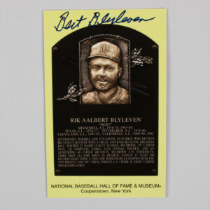 Bert Blyleven Signed Postcard - COA JSA