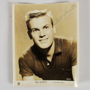 Tab Hunter Autographed Vintage Original dated 1956 Photo 8"x 10"- w/JSA COA #CK38405