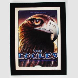 The Eagles Signed Concert Poster Bill Graham 1994  21x29"