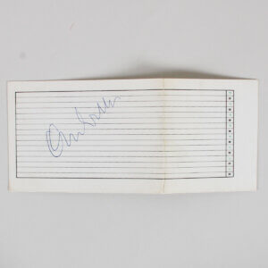 Orsen Wells Signed Cut The Penthouse Club COA JSA