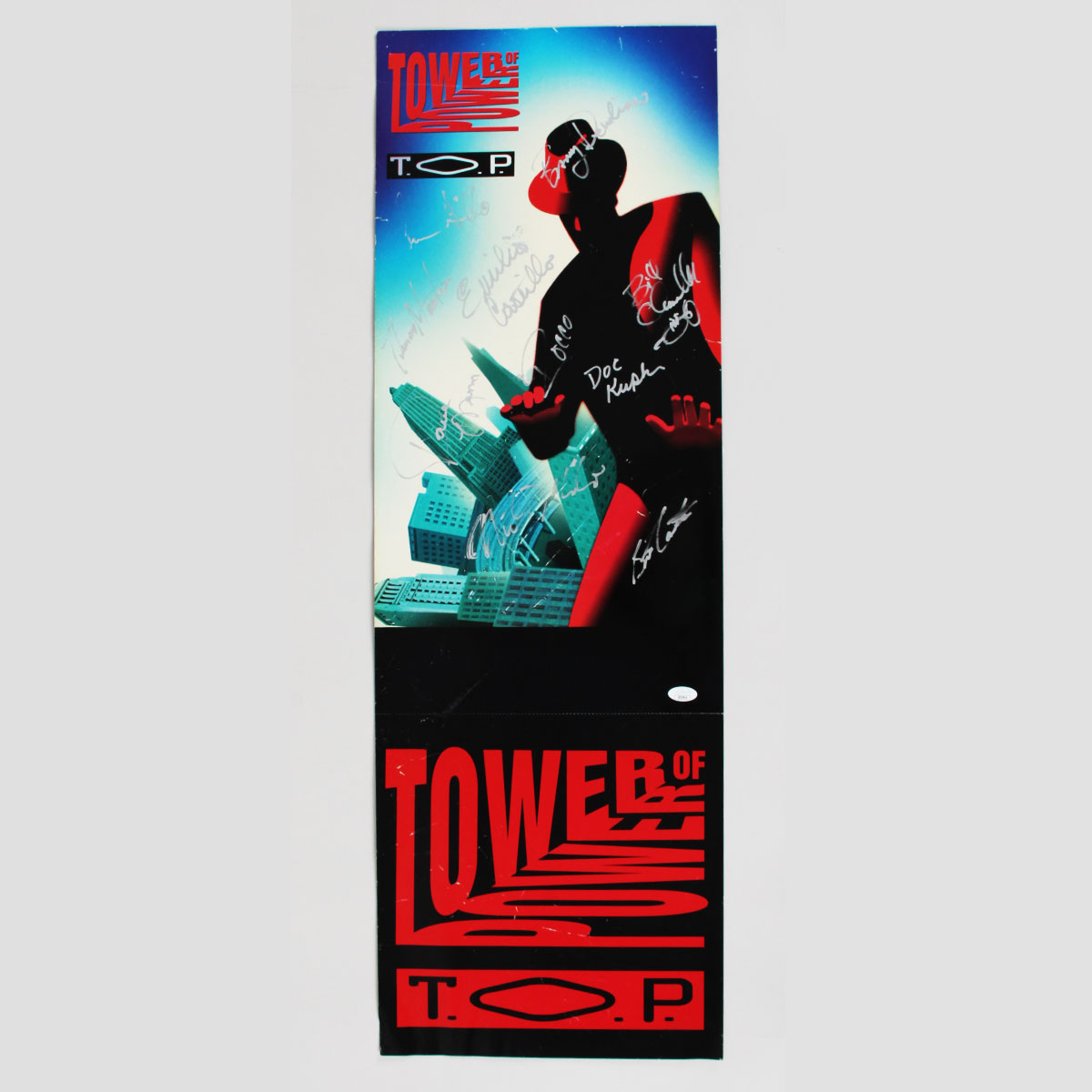 Tower of Power Concert Poster Signed by All 10 Band Members 1993 12"x 36" JSA LOA