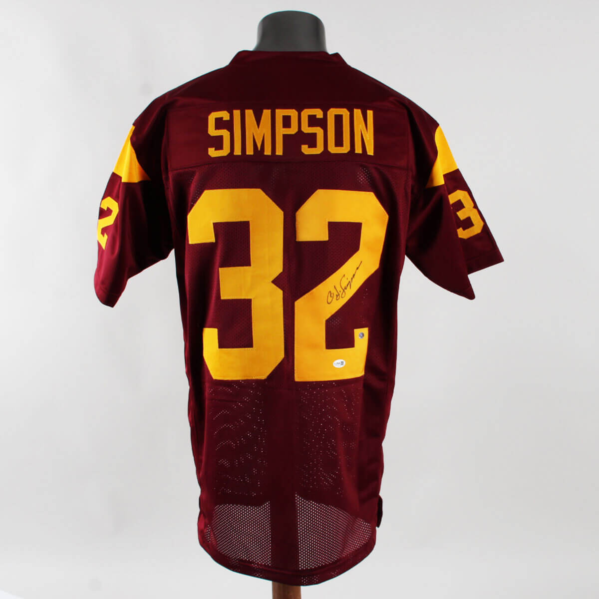 O.J. Simpson Signed USC Football Jersey COA JSA