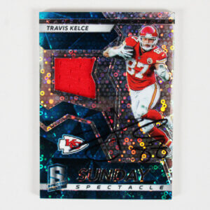 Travis Kelce Signed Card 2017 Panini Spectra Sunday Spectacle Prizm /99 #36 - COA JSA