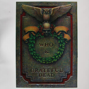 The Who & The Grateful Dead (1976) ~ Original Venue Poster by Phillip Garris
