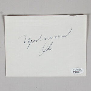 Muhammad Ali Signed Album Page - COA JSA