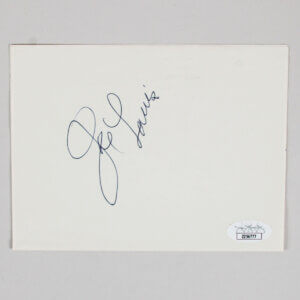 Joe Louis Signed Album Page - COA JSA