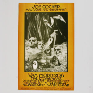 Joe Cocker Van Morrison and Mad Dogs and Englishmen BG 229 - 1970 Original First Printing Poster