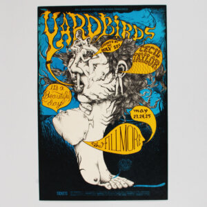 BG-121 The Yardbirds 1968 Fillmore Auditorium Original Concert Poster