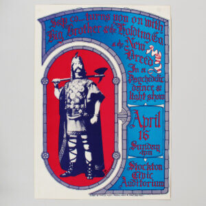 Big Brother and The Holding Co. 1967 Stanley Mouse Artist Concert Poster.