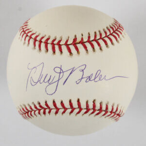 Dusty Baker Signed Baseball Dodgers - COA JSA