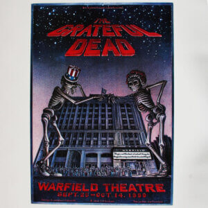 1980 Grateful Dead Original Concert Poster  Warfield Theatre Bill Graham