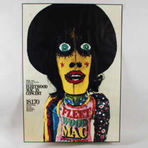 FLEETWOOD MAC 1970 German A0 Original Concert Poster 33 x 46 GUNTHER KIESER