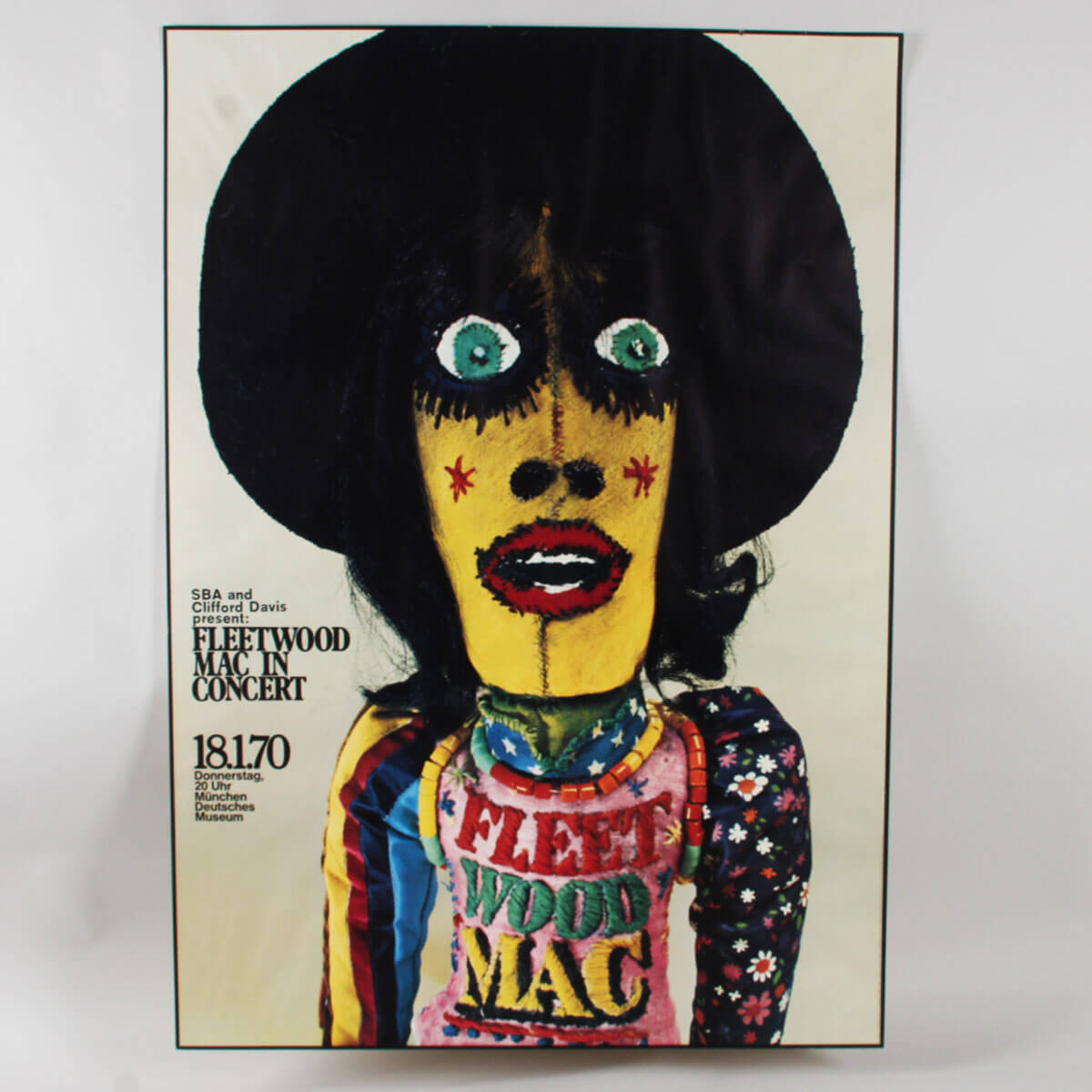 FLEETWOOD MAC 1970 German A0 Original Concert Poster 33 x 46 GUNTHER KIESER