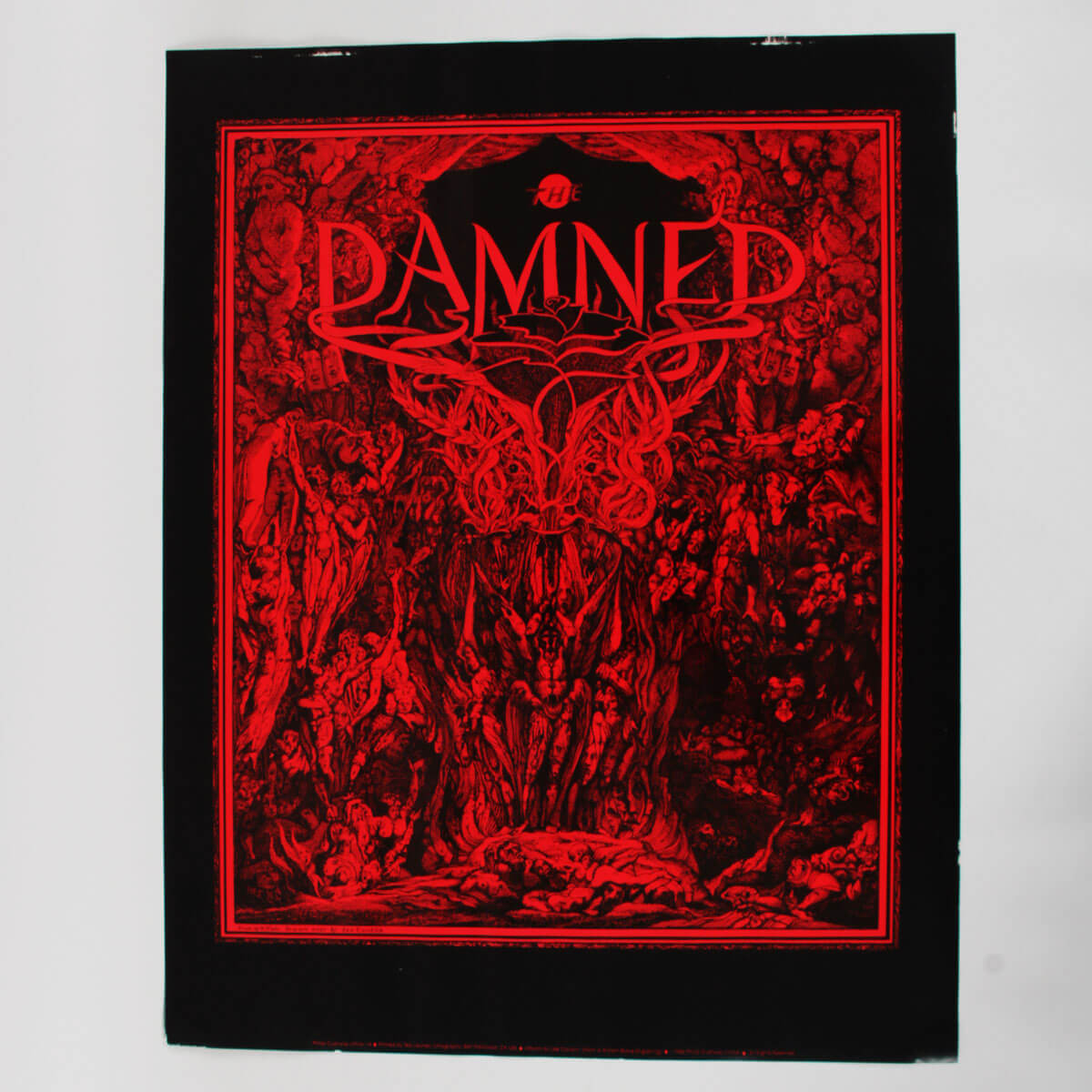 The Damned Absolutely Stunning 1986 U.S. Promo Lithograph Print Poster