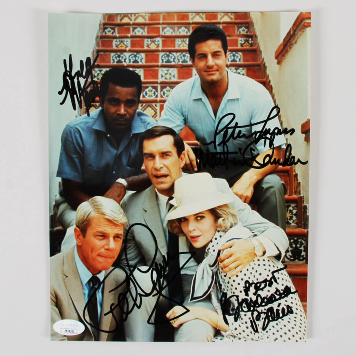 Misson Impossible Cast Signed Photo (5) Sigs. Incl. Martin Landau, Barbara Bain etc. - COA JSA