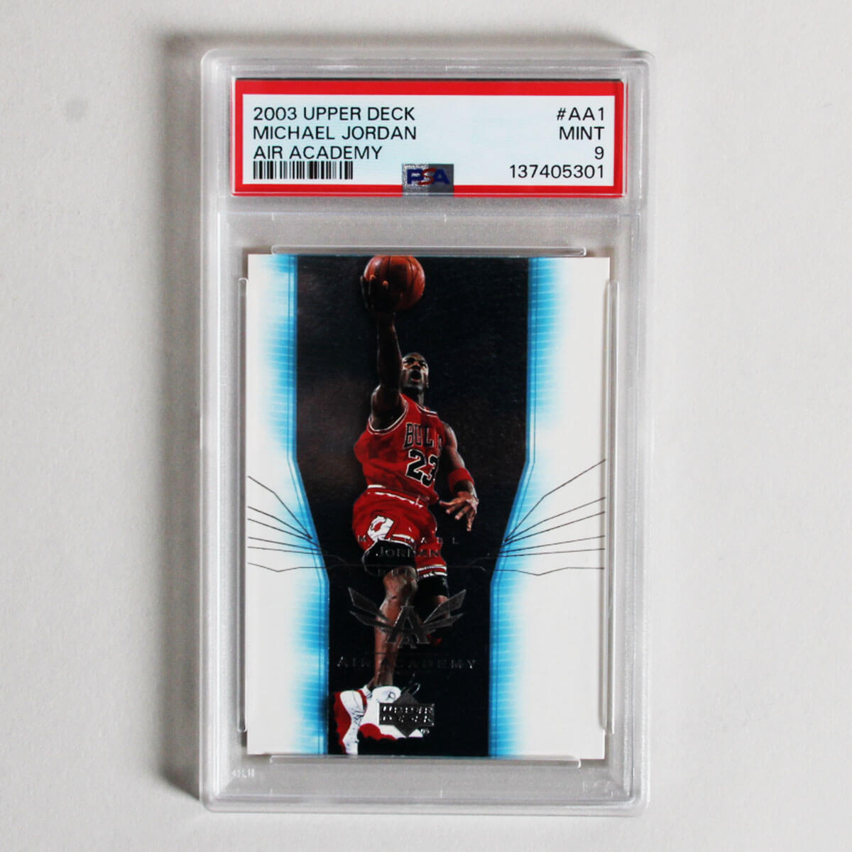 2003 Upper Deck Michael Jordan Graded Card #AA1 Air Academy - PSA 9