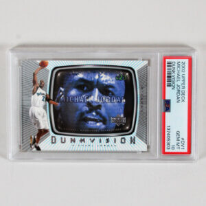 2002 Upper Deck Michael Jordan Graded Card #DV1 Dunk Vision - PSA 10