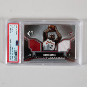 2005 SPx Winning Mat. LeBron James Graded Card #WM-LJ Dual Jersey - PSA 6