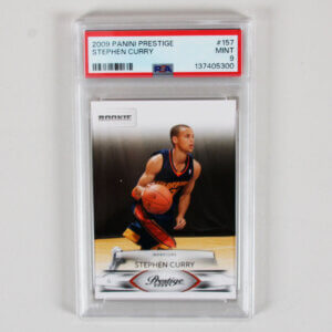2009 Panini Prestige Stephen Curry Graded Rookie Card #157 - PSA 9