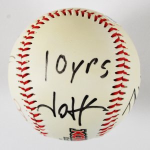 10 Years Band Signed Baseball (5) - COA JSA