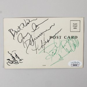 The Four Seasons Band Signed Postcard - COA JSA