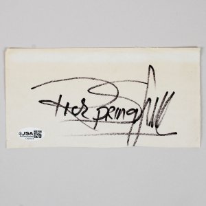 Rick Springfield Signed Cut - COA JSA