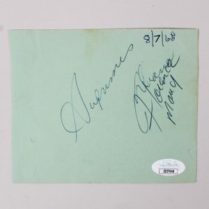 The Supremes Signed Cut Album Page w/ Dizzy Gillespie - COA JSA
